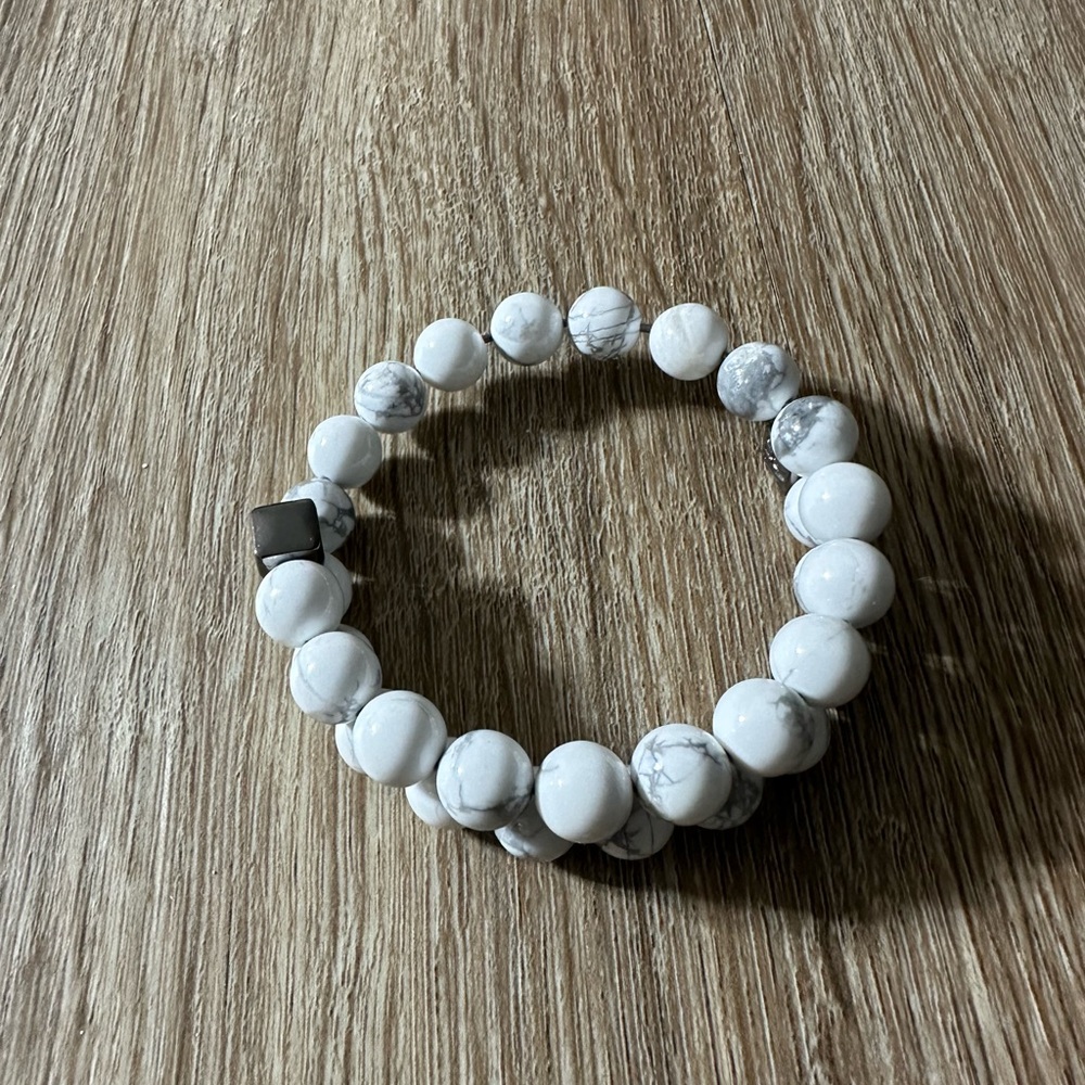 Alex and Ani white beaded wrap